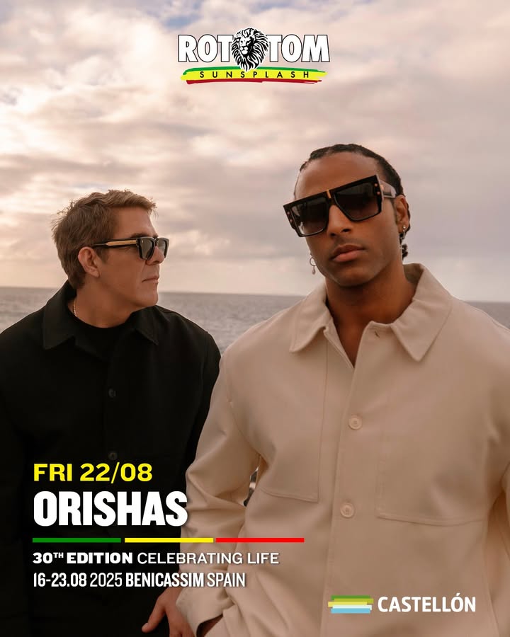 sunsplash_es's tweet photo. Noticia bomba para todos los amantes de @orishasoficial
¡La fusión de hip-hop y raíces cubanas te hará vibrar! ❤️
Consigue tu entrada en https://t.co/ie60F3sVr0🎫
#Orishas #Rototomsunsplash #cuba #HipHop #festival https://t.co/VXe6Ur5Gc1