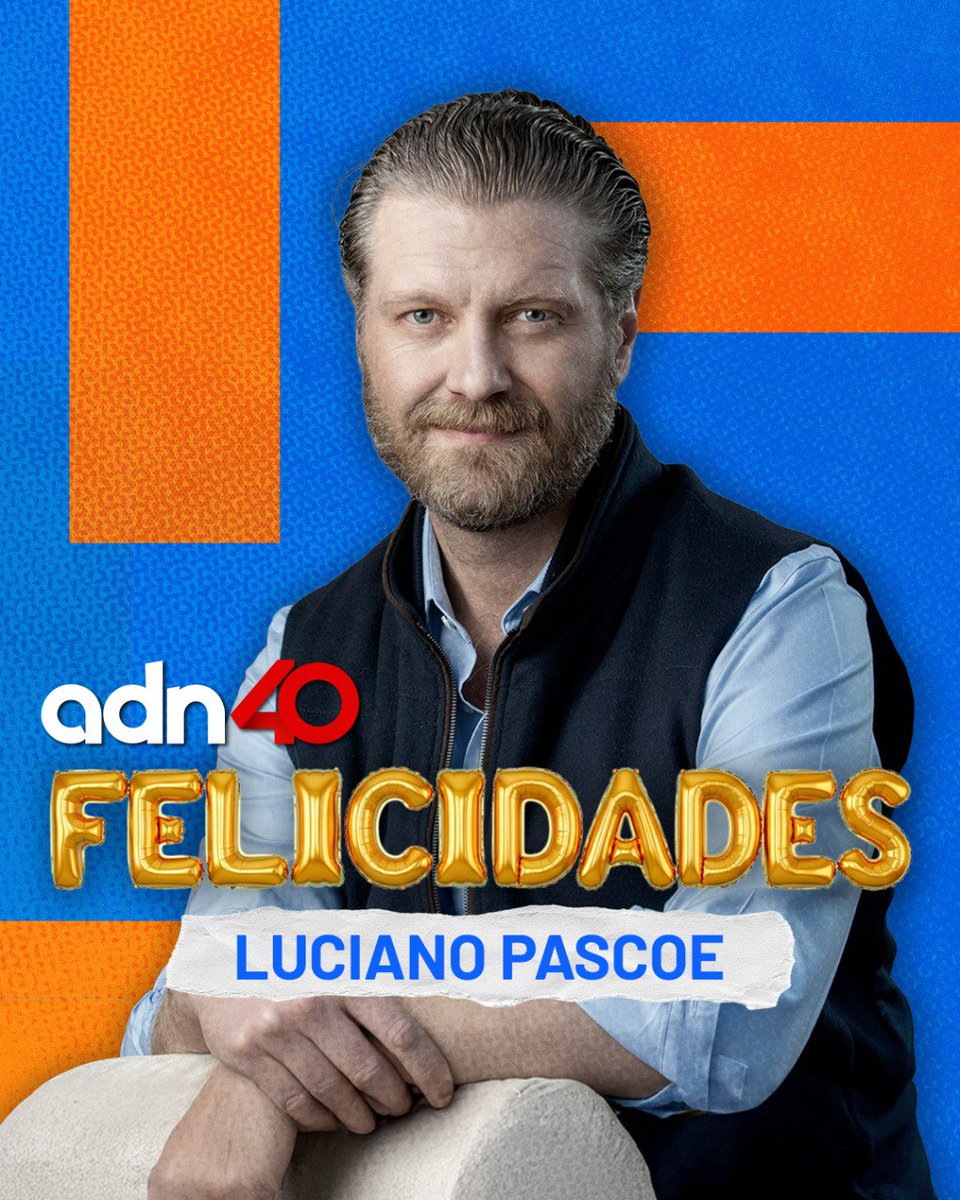 adnnoticiasmx's tweet photo. 🎉 Hoy celebramos el cumpleaños de Luciano Pascoe (@lucianopascoe), Director General de adn40 🥳
Gracias por liderar con visión, pasión y compromiso ¡Que sea un año lleno de éxitos y buenas noticias! 📺🎂 https://t.co/vNQxFr6aNn