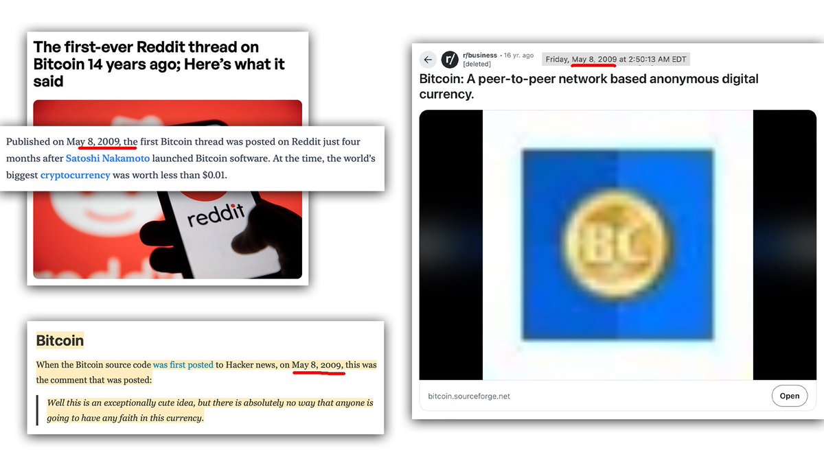 Seriously how is it possible the Bitcoin source code was posted in a public  forum for the first time on 589 (May 8, 09) and that SAME DAY the SEC  approved release