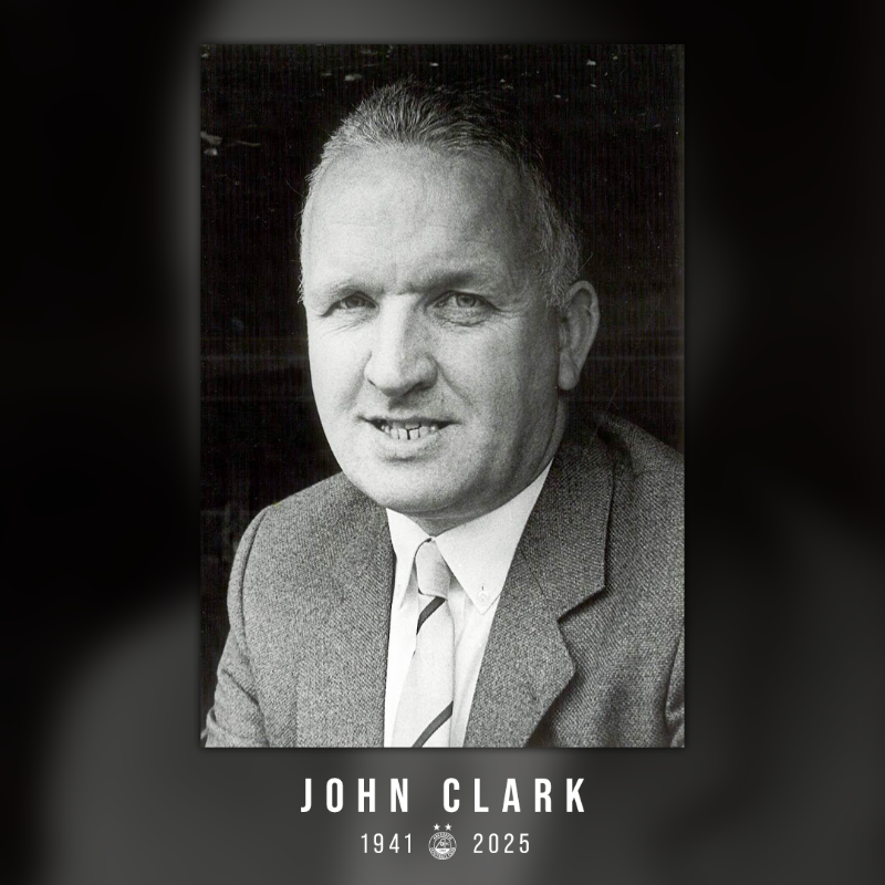AberdeenFC's tweet photo. Everyone at Aberdeen FC was saddened to learn of the passing of John Clark.

Our thoughts are with his family and friends.

We pay tribute to the Celtic legend and former Aberdeen Assistant Manager.