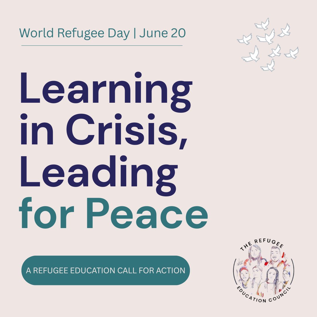 RECforLearning's tweet image. We’re proud to launch something we’ve been working on together: 📘 “Learning in Crisis, Leading for Peace” – A Refugee Education Call to Action! 
We’re also excited to share something new with it: 
🖇️Visit refugeeeducationcouncil.ca to read the full Call to Action and learn more.