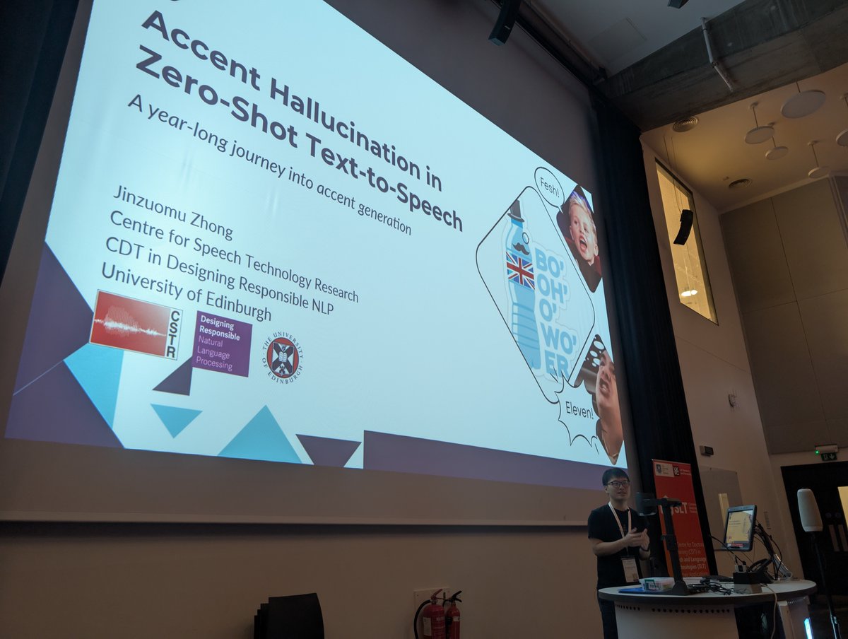 sltcdt's tweet image. Next #PhD #talk is Jinzuomu Zhong from @InfAtEd with “Accent Hallucination in Zero-Shot Text-to-Speech”. slt-cdt.sheffield.ac.uk/annual-confere…