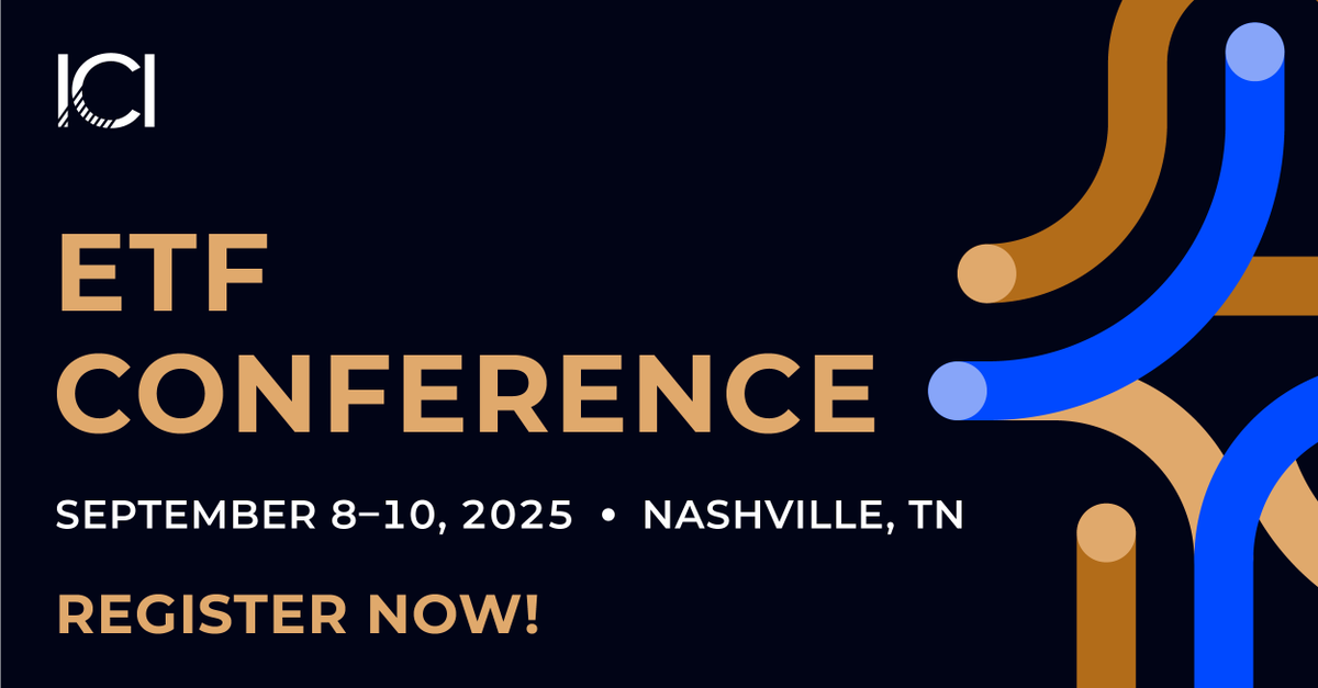 Be sure to register for the ETF Conference in Nashville, TN at the early bird rate before spots fill up! Join us from September 8–10 to network and learn from professionals on all things ETFs. Register now: bit.ly/3ENtqyG