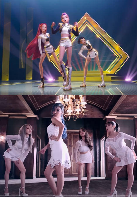 #KPOPDEMONHUNTERS animators definitely watched HIP &amp; Decalcomanie cause wdym these dance moves (aaaand the outfits) were on the trailer? #hwasa