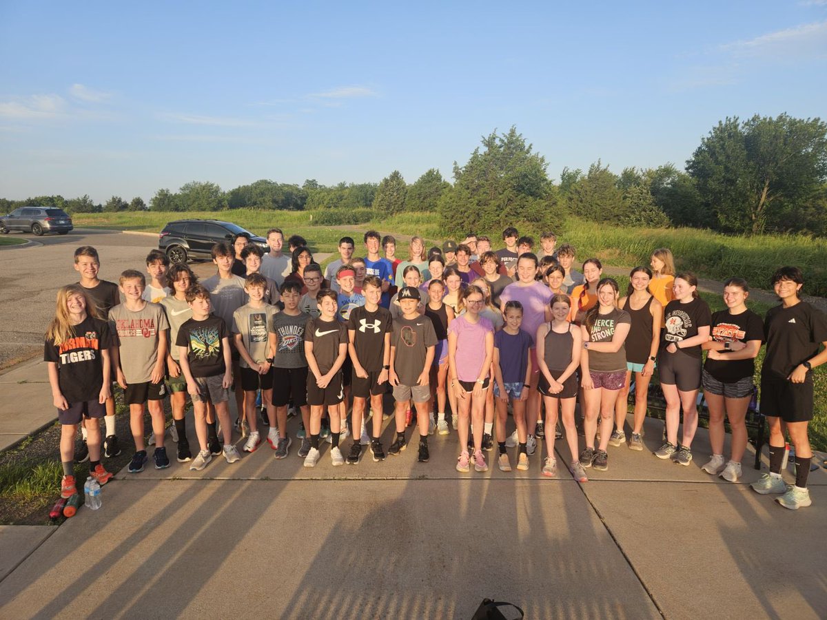 NHS_TF_XC's tweet image. Second Session of NHS Summer Cross Country Camp got underway with about 60 showing this morning. “Commit to the Effort”