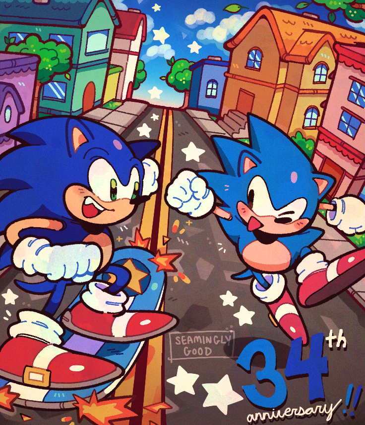 Happy birthday, Sonic! 💙💙