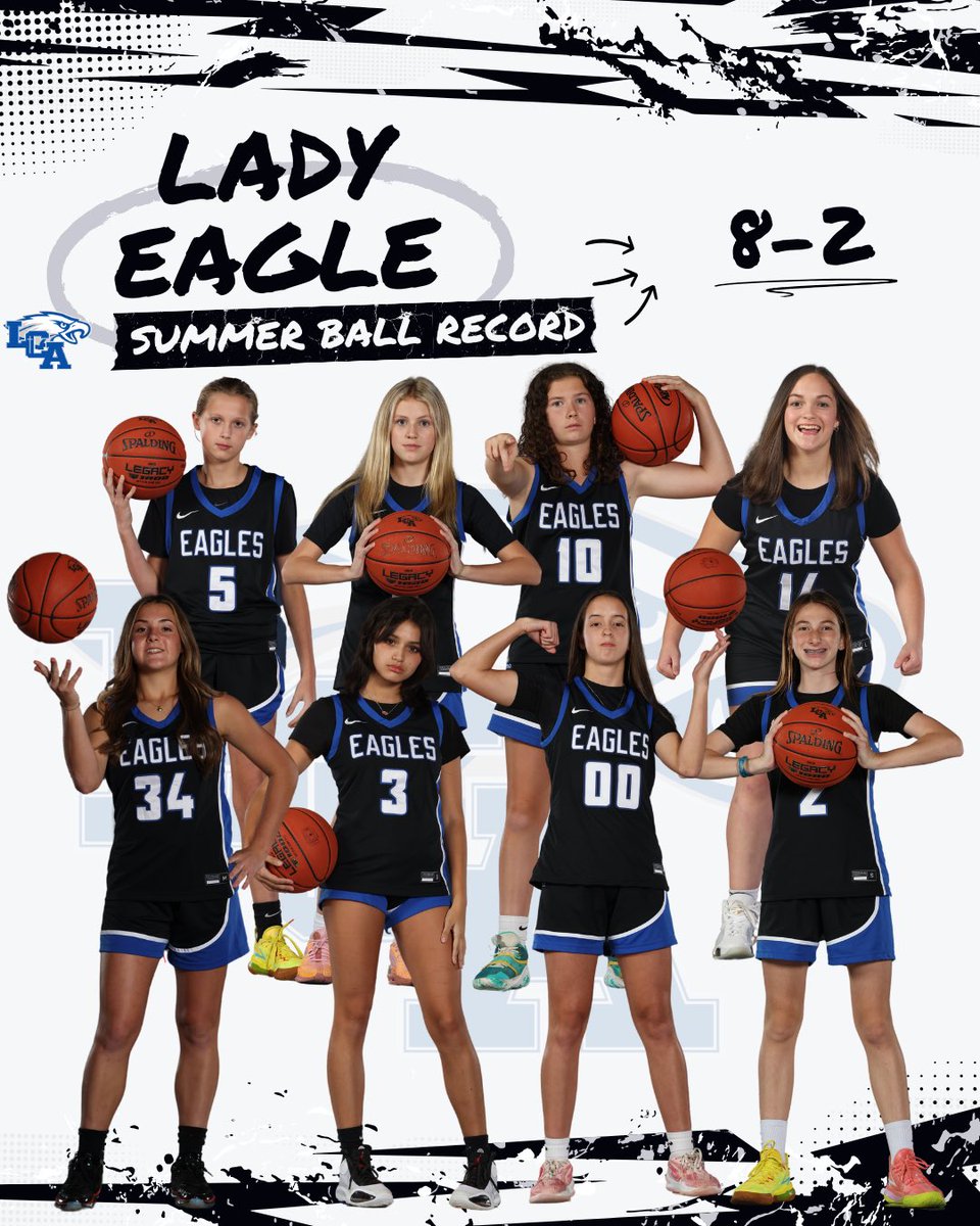 The Lady Eagles finished with an 8-2 overall record at the conclusion of ‘Summer Ball 2025’ 🦅