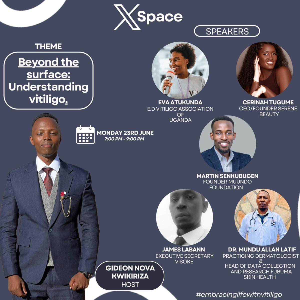 When you tap the link below at exactly 7: 00pm, you’ll be able to learn so many things about Vitiligo. 

x.com/i/spaces/1lPKq…

Don’t miss the conversation 📌