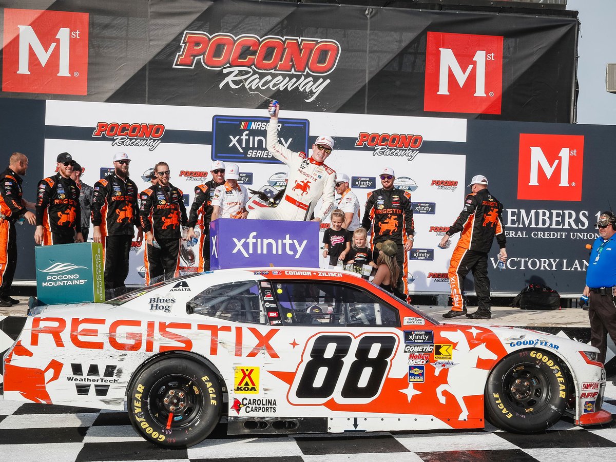 Pre-orders are open for the No. 88 Connor Zilisch Pocono raced-win die-cast, a dual auto with the crew chief is also available! 

➡️ bit.ly/RacedWins