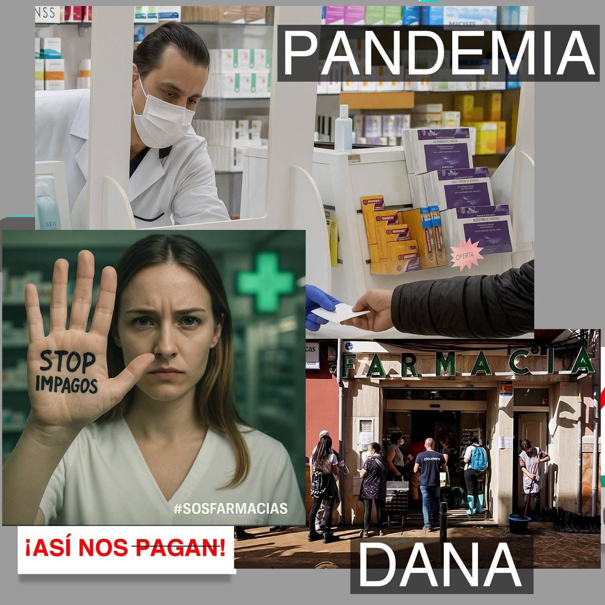 Increíble lo que está pasando con las farmacias valencianas!!! No les ayudaron con la DANA y ahora no les pagan las aportaciones de los medicamentos!
#nopagatusmedicamentos
#EstosNoPaganTusMedicamentos
