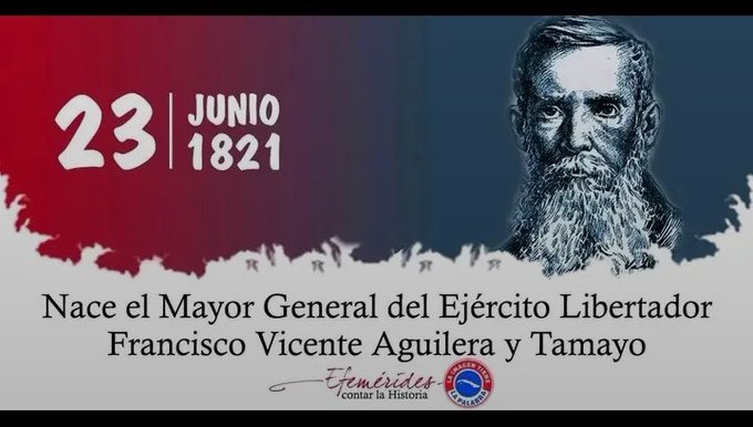 ✍️23/6/1821: Nace el Mayor General del Ejército Libertador Francisco Vicente Aguilera y Tamayo, patriota que dedicó su vida  a la causa por la independencia de #Cuba
#TenemosMemoria
#LasTunas🇨🇺🇨🇺