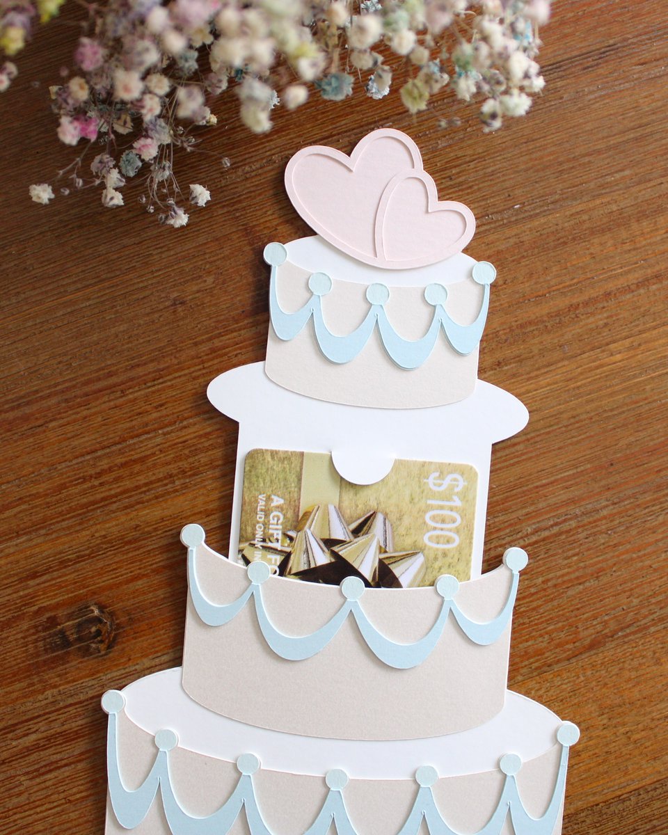 CardstockWH's tweet photo. The arrival of summer means that wedding season is in full swing! Follow along on the blog today to see how Sarah made this simple gift card holder using sweet pastel Cardstock Warehouse shades.  🩵💍🍰
https://t.co/obAaPDhtaH https://t.co/YyOj1fEsG9