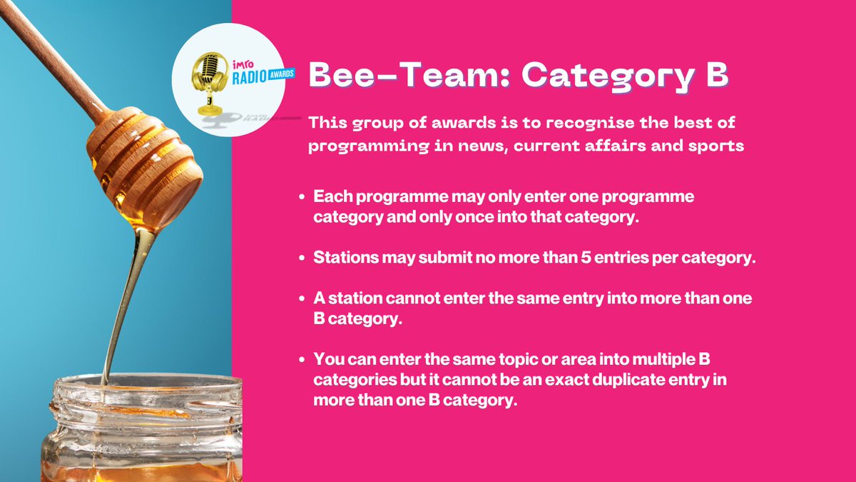IMRORadioAwards's tweet image. FYI: Here's everything you need to know if you're entering any of the #IMRO25 B Categories this year! 🐝
@imroireland
@cnam_ie