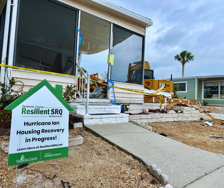 (1/3) CLOSING JULY 7: Homeowners impacted by Hurricanes Ian, Debby, Helene or Milton can apply for the Resilient SRQ Housing Recovery Program until 5 p.m. Monday, July 7. The program repairs and rebuilds homes and reimburses eligible homeowners.  #ResilientSRQ #CDBGDR #SRQCounty