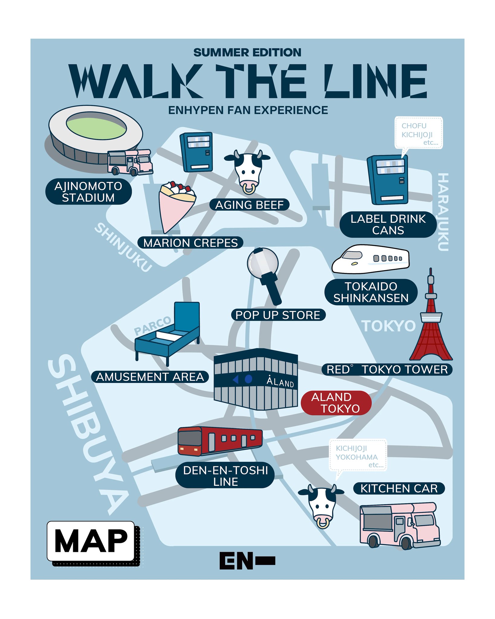 ENHYPEN WALK THE LINE IN JPラントレ 新品未開封 2025.06.12 推し旅【JR東海公式】 「ENHYPEN WORLD TOUR 'WALK