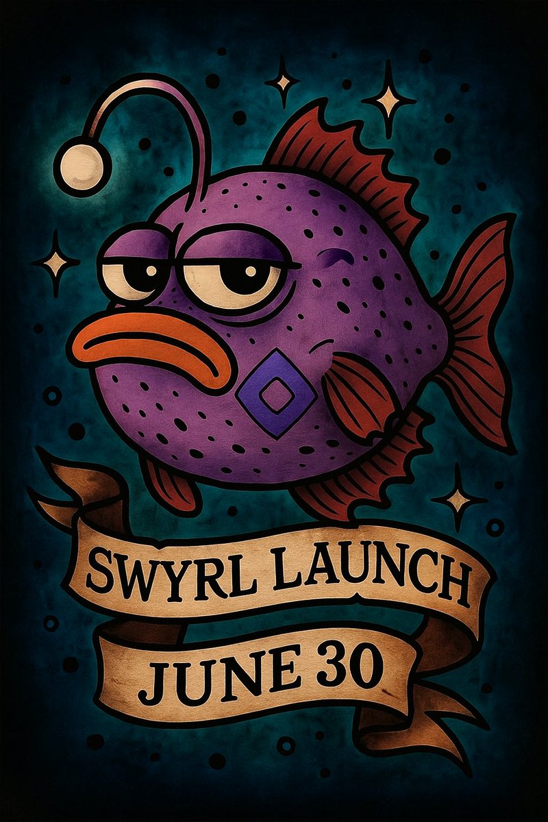 Swyrl (@swyrlfi) on Twitter photo π’ Launch Date Confirmed!
Swyrl Protocol goes live on June 30 π‘
π― Guess the ticker of our first token paired with MON
β
Follow <a href="/SwyrlFi/">Swyrl</a> , RT & reply with your guess!
π 200 USDC prize pool:
π₯ Fastest correct guess β 40 USDC
π₯ Next 4 correct guesses β 10 USDC each
π² 30 π’ Launch Date Confirmed!
Swyrl Protocol goes live on June 30 π‘
π― Guess the ticker of our first token paired with MON
β
Follow <a href="/SwyrlFi/">Swyrl</a> , RT & reply with your guess!
π 200 USDC prize pool:
π₯ Fastest correct guess β 40 USDC
π₯ Next 4 correct guesses β 10 USDC each
π² 30