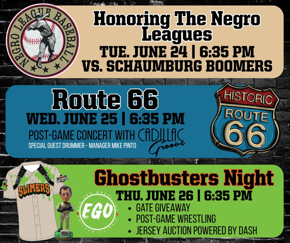 JolietSlammers's tweet photo. The final homestand of June!!
🎟 Get your tickets now: https://t.co/FrJSHEJX0N
#GetLockedIn🔒 #Homestand #JuneSeries https://t.co/Fe1GIhzElG