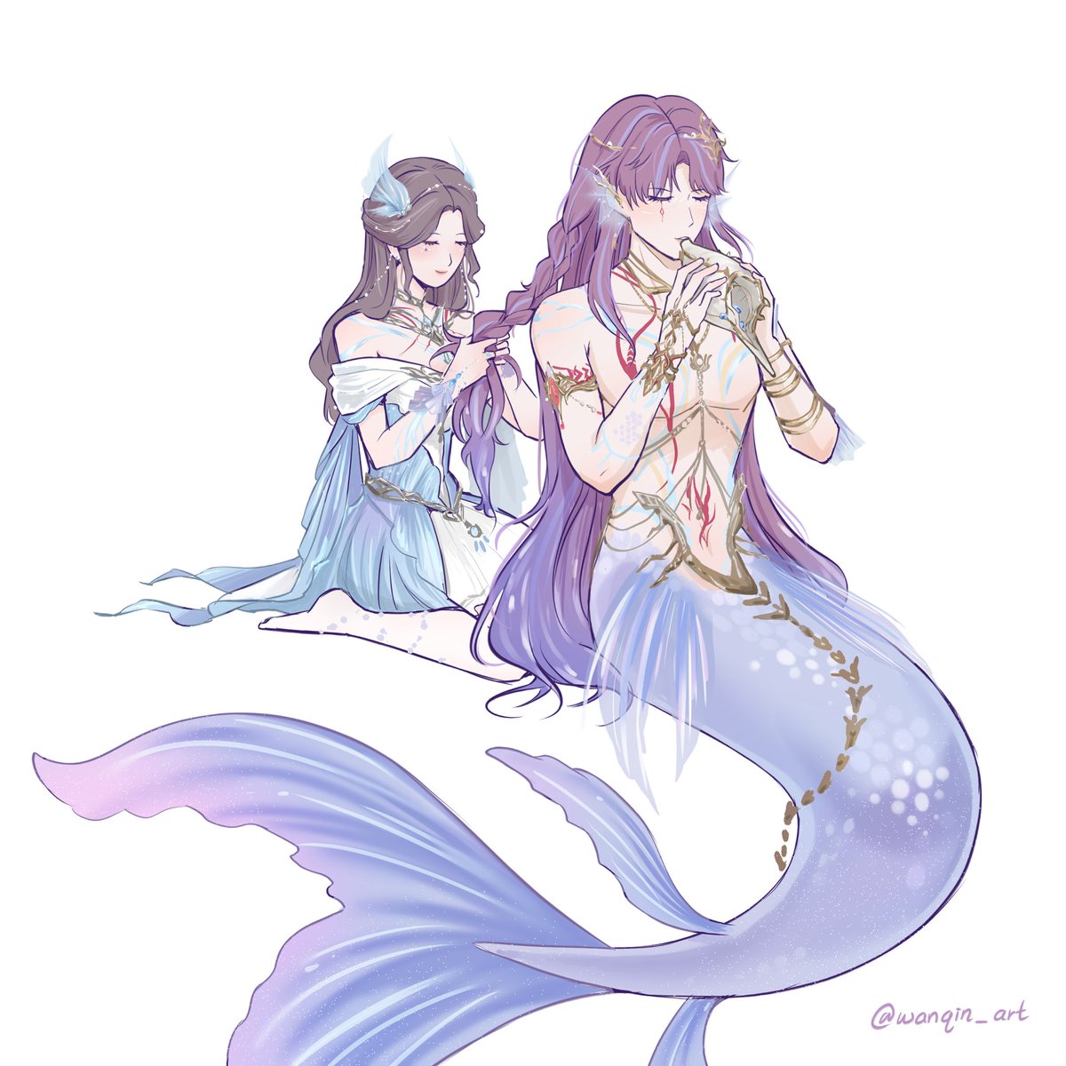 wanqinart's tweet image. 🧜♂️🪸🐚🫧
#Rafayel #祁煜 #ホムラ #기욱 #戀與深空 #loveanddeepspace #恋と深空 #러브앤딥스페이스 #wanqinart #恋と深空二次創作
#submergedeclipse #RafayelLemurianSeaGod