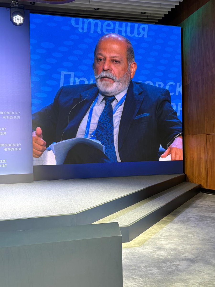 IDSAIndia's tweet photo. DG @SujanChinoy spoke on "Greater #Eurasia -Environment of Responsible Development" at XI Int Forum of #PrimakovReadings @IMEMO_RAN in Moscow. He spoke of India's policy of zero tolerance for cross-border #terrorism & said that nuclear factor was not in play in #OperationSindoor https://t.co/IY7BYGr6y4