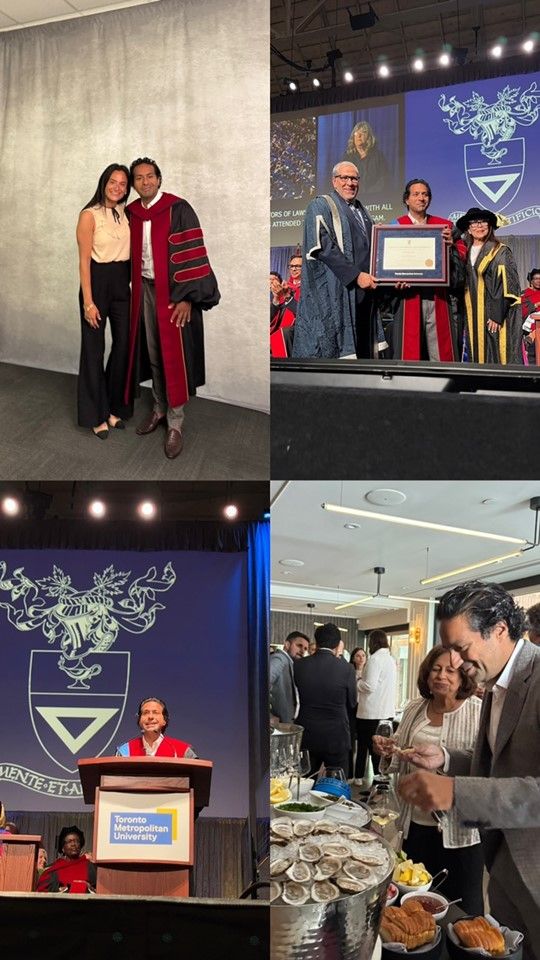 Humbled and honoured to receive an Honorary Doctorate from <a href="/TorontoMet/">Toronto Metropolitan University</a>. Grateful to the TMU leadership team for the inspiring convocation and thoughtful celebrations. A day of reflection, gratitude, and vision for the future. 🎓
#TMU #HonoraryDoctorate