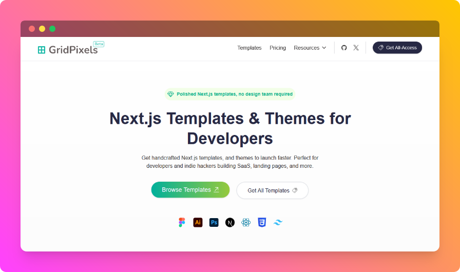 Amrin (@coderamrin) on Twitter photo Back to building 🥳
<a href="/GridPixels/">GridPixels</a>  update 🚀
- 4 templates now live with Next.js
- For SaaS founders & indie hackers
Still building...
🔜 Next.js for more templates
🔄 Moving to Gumroad Back to building 🥳
<a href="/GridPixels/">GridPixels</a>  update 🚀
- 4 templates now live with Next.js
- For SaaS founders & indie hackers
Still building...
🔜 Next.js for more templates
🔄 Moving to Gumroad