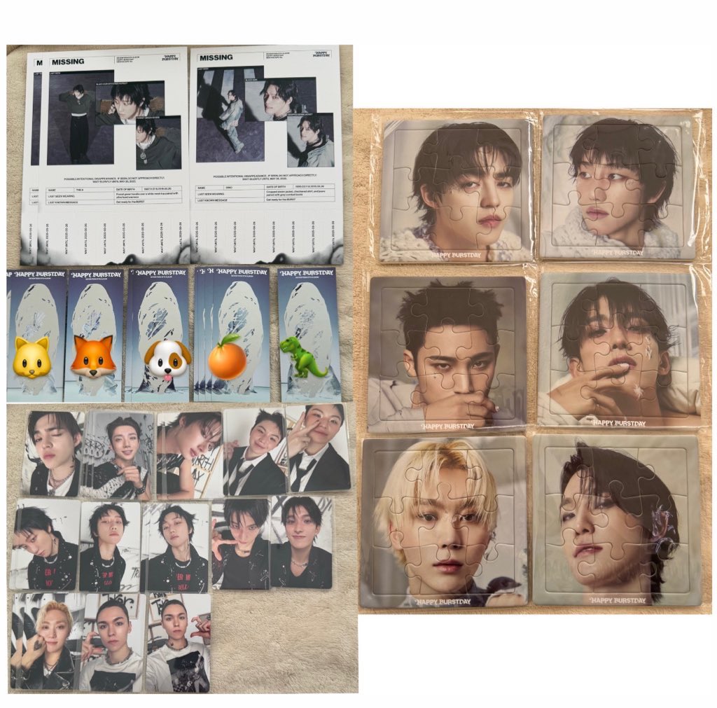 _xxx_bs's tweet photo. SEVENTEEN セブチ HAPPY BURSTDAY 特典 トレカ  交換

譲)エスクプス ジョシュア ジュン ウォヌ ウジ THE8 ミンギュ ドギョム スングァン バーノン ディノ

求)リプ欄

※ALT必読
同日発送📮
返信お時間頂きますがお気軽にお声かけください✨️

他ポスト纏めて可
交換不可＝♡ https://t.co/9FHlEsX0WN