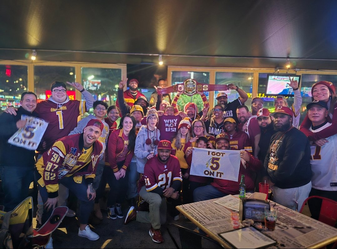 HoustonHTTR's tweet photo. @KDTrey5 when @Commanders season rolls around come catch a watch party with us Commander fans in Houston. We get together every week for the Commanders games. https://t.co/1KBiRAJqEZ