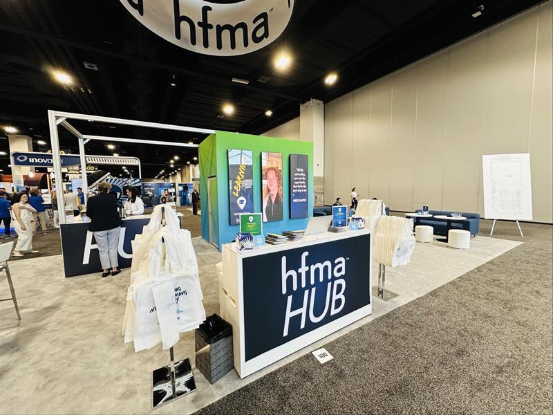 GOOD MORNING HFMA! Be sure to come visit us right inside the Exhibit Hall to talk membership and get your HFMA swag 👌