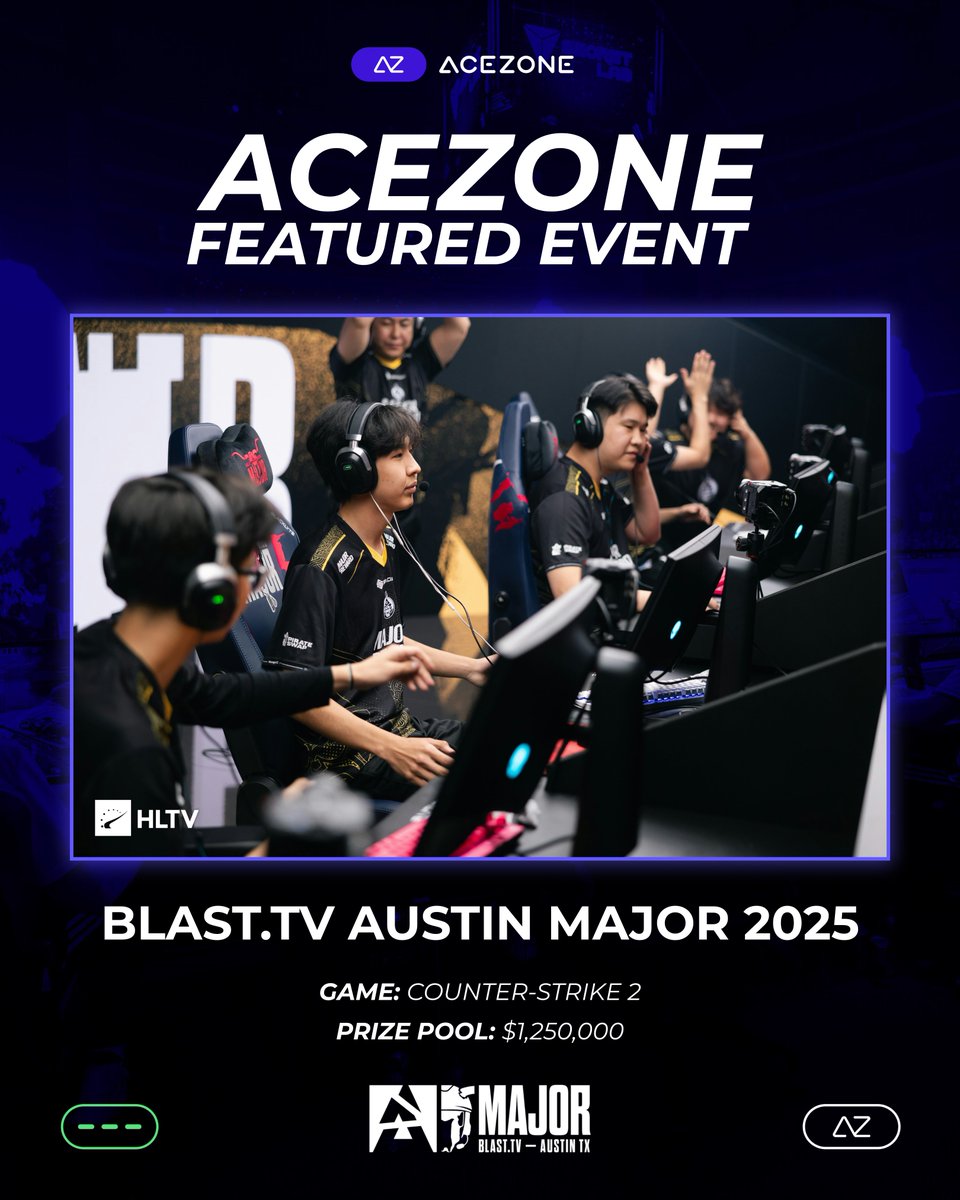 acezoneio's tweet photo. The pinnacle of Counter-Strike.
Once again we delivered the headsets that powered the stage - this time at the @BLASTtv Austin Major ๐ง๐
Congrats to @TeamVitality for lifting the trophy - and hats off to @1mongolz for an incredible run!
#FromTheStageToYou https://t.co/vtYIqR3ny6