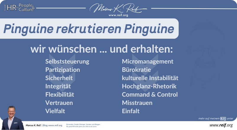 Mit Command &amp; Control geben wir Diversion auf und erhalten wieder die alte Überzeugung: "Pinguine rekrutieren Pinguine". Die 80er sind in der Führung und Kultur zurück. Fatal!