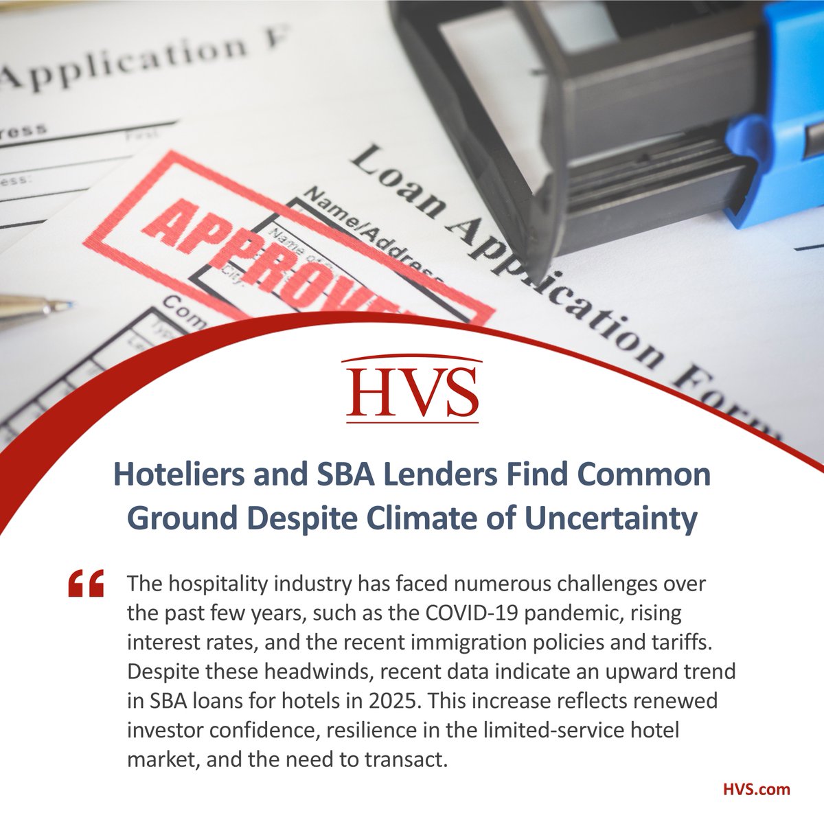 In today’s uncertain economic climate, collaboration is more critical than ever. In this article, Russ Rivard, MAI highlights how hoteliers and <a href="/SBAgov/">SBA</a> lenders are finding common ground.

Read more here: hvs.com/article/10197/…

#Hospitality #SBA504 #Lending #HotelIndustry