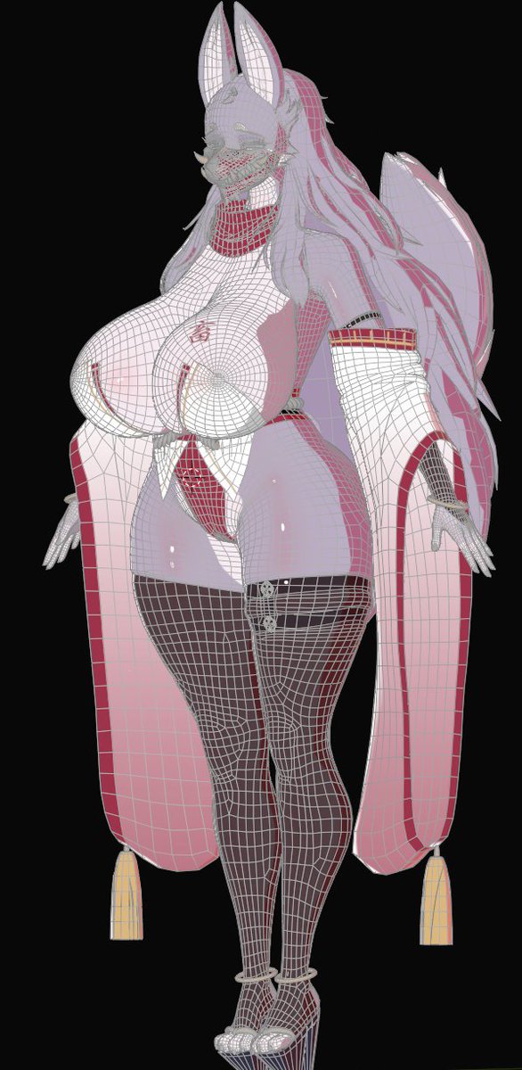 いろいろなことがありましたが、やっぱり3D作品作りが一番楽しいですね。
Xアカウントを再始動します！
お詫びの気持ちを込めて、ケモノ作品を一枚～

キャラクター原作者: <a href="/cervina7/">cervina7</a> 

#ケモノ #b3d #blender #furry #3dart