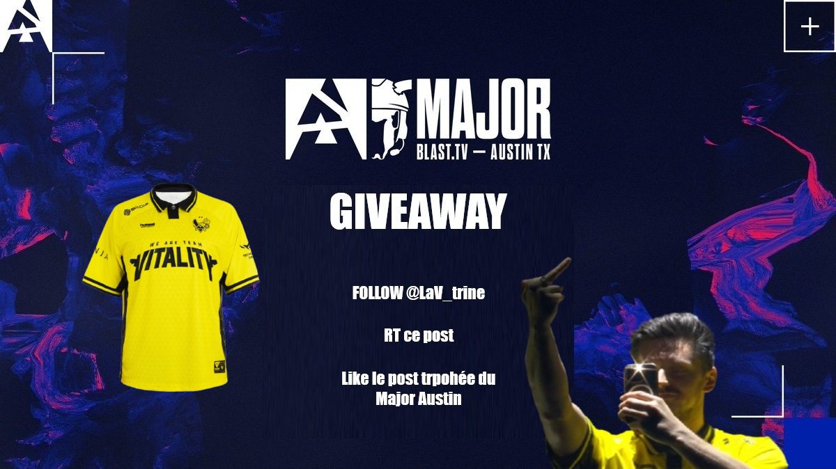 La V-trine 🏆 (@lav_trine) on Twitter photo 🎁ALERTE GIVEAWAY🎁
Qui dit nouvelle étoile sur le maillot, dit nouveau giveaway !! ⭐⭐
Pour participer :
✅Follow <a href="/LaV_trine/">La V-trine 🏆</a>
🔁RT ce tweet
💛Like le post du major (⬇ juste en dessous ⬇) 🎁ALERTE GIVEAWAY🎁
Qui dit nouvelle étoile sur le maillot, dit nouveau giveaway !! ⭐⭐
Pour participer :
✅Follow <a href="/LaV_trine/">La V-trine 🏆</a>
🔁RT ce tweet
💛Like le post du major (⬇ juste en dessous ⬇)
