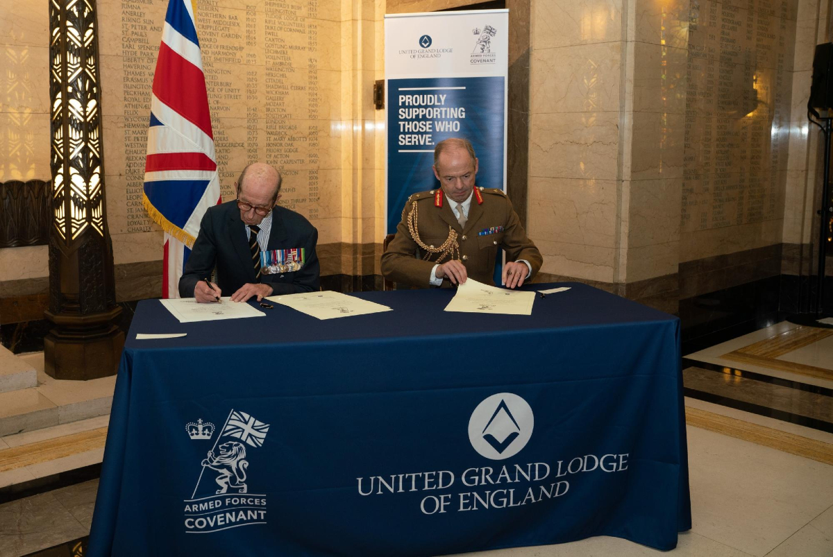 In honour of Armed Forces Week, take a look back at our 4-part Remembrance Weekend series 🫡

In the first instalment, John Thompson joined our hosts to discuss the significance of the UGLE's signing of the Armed Forces Covenant. 

Next, we spoke to Mark Ormrod MBE, Freemason and