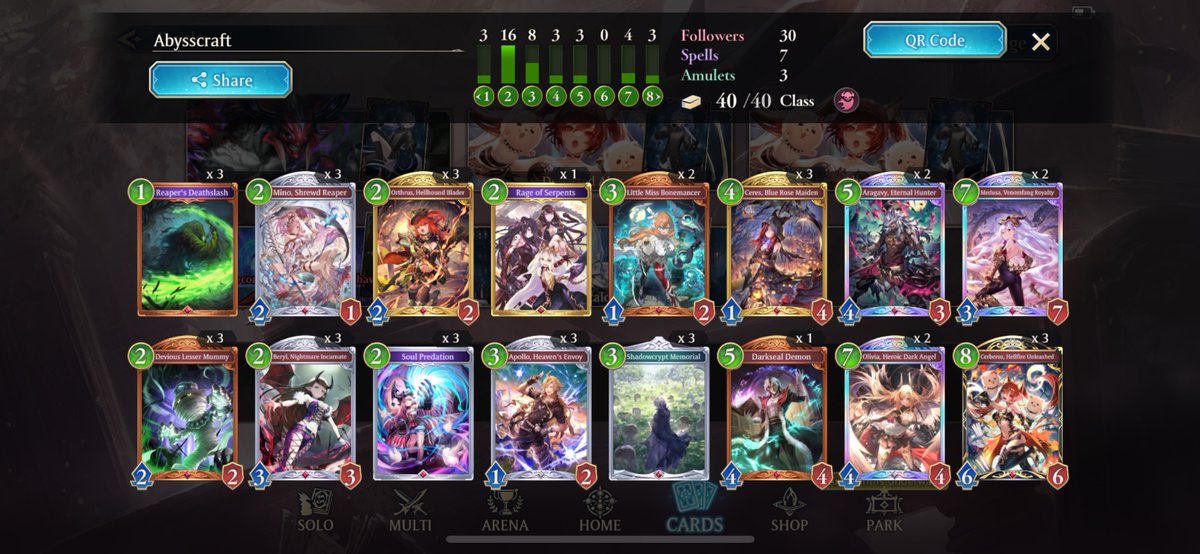 DBerzenji's tweet photo. Am diamond rank boys.
#ShadowverseWB
#shadowverseworldsbeyond
#abysscraft
#grouprankup
#masterrankup https://t.co/nrMSaZcWWi