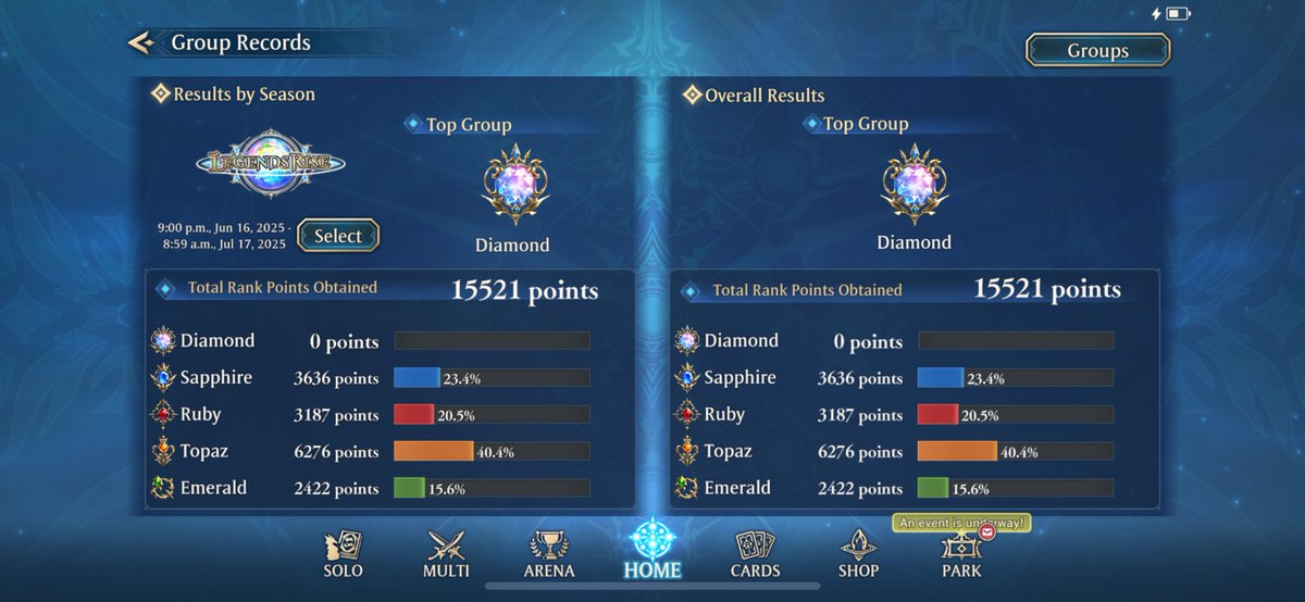 DBerzenji's tweet photo. Am diamond rank boys.
#ShadowverseWB
#shadowverseworldsbeyond
#abysscraft
#grouprankup
#masterrankup https://t.co/nrMSaZcWWi