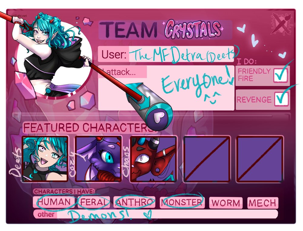 TEAM CRYSTAL
#artfight2025 #TEAMCRYSTALS