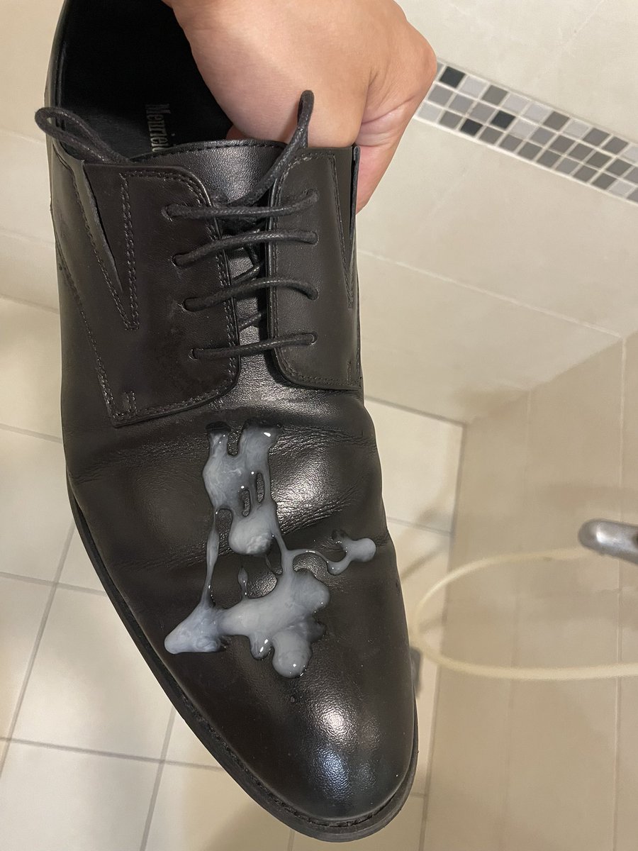 用我的洨當鞋油保養一下鄰居的皮鞋