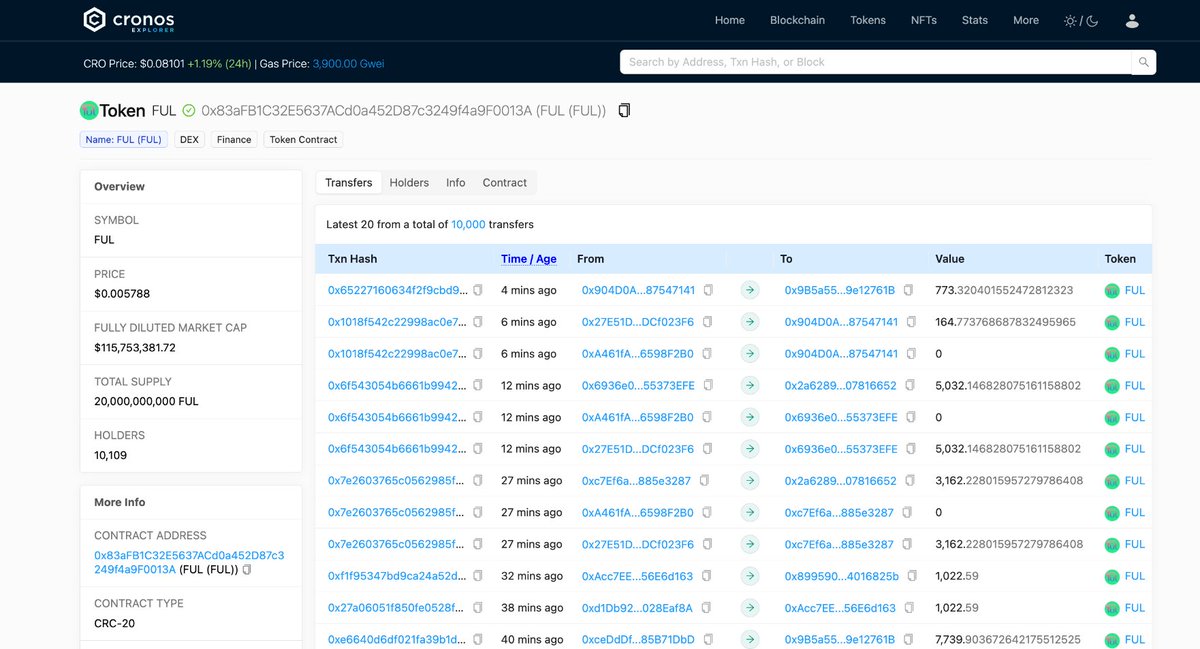 KaanCronos's tweet photo. The development on the Cronos Explorer (https://t.co/kynhyD5xyM) has been fantastic. Smooth, fast, and reliable. A big thumbs up to the entire @cronosapp team for their dedication. It's looking like a strong candidate to become my number one explorer soon! https://t.co/OklVgb0Sxd