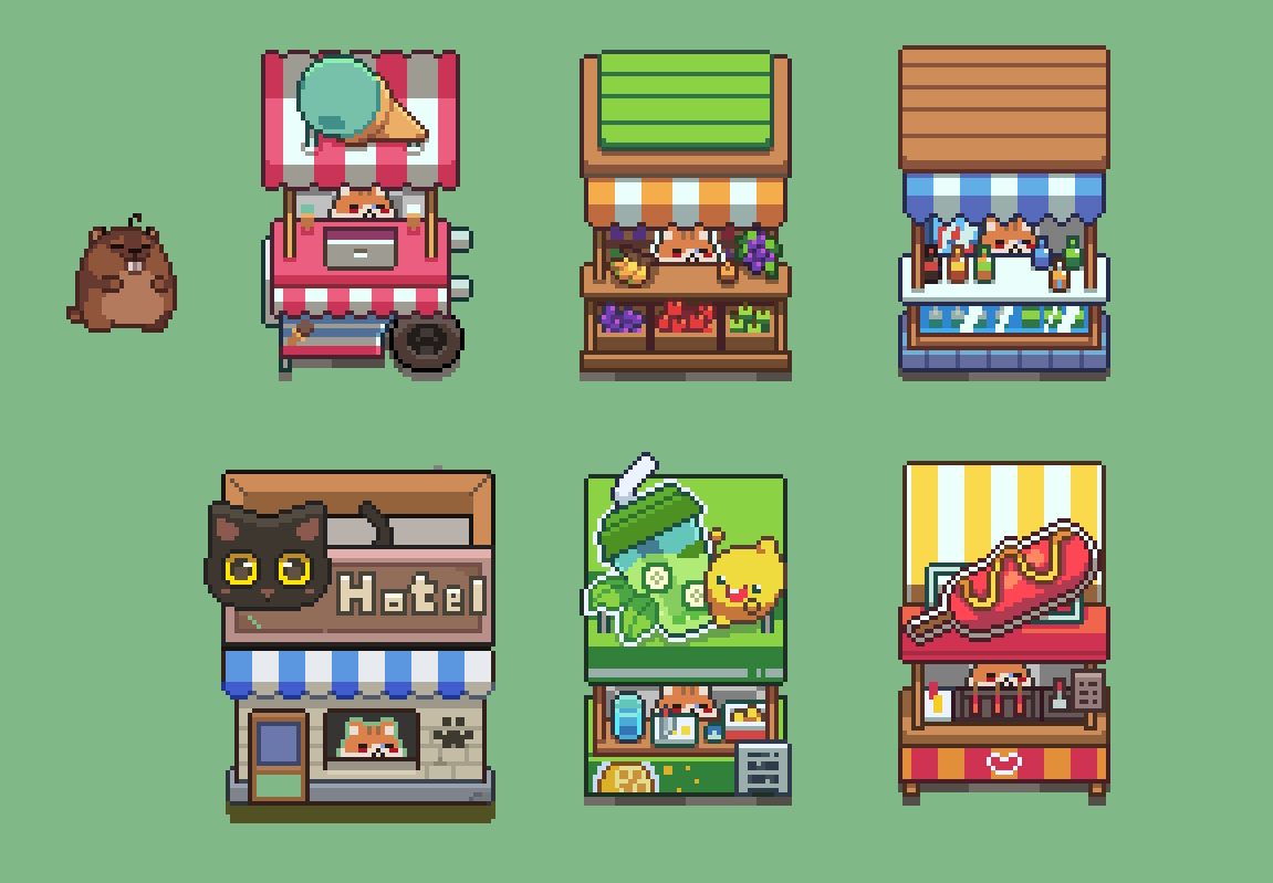 Fluffy lnn demo will be playable soon!       
✨Wishlist on Steam to support  us    📷 
#pixelart #gamedev #indiegame #ドット絵 store.steampowered.com/app/3480390?ut………………………………………………