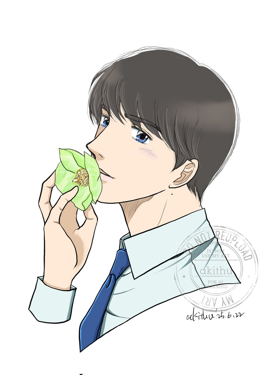 motomi56's tweet photo. 🍒上映会に間に合わなかった安達…😂でも私史上今迄で１番可愛く描けた気がするので黒沢と同じ感じで仕上げてみました…😅
＃krad https://t.co/gw61cKDLtk