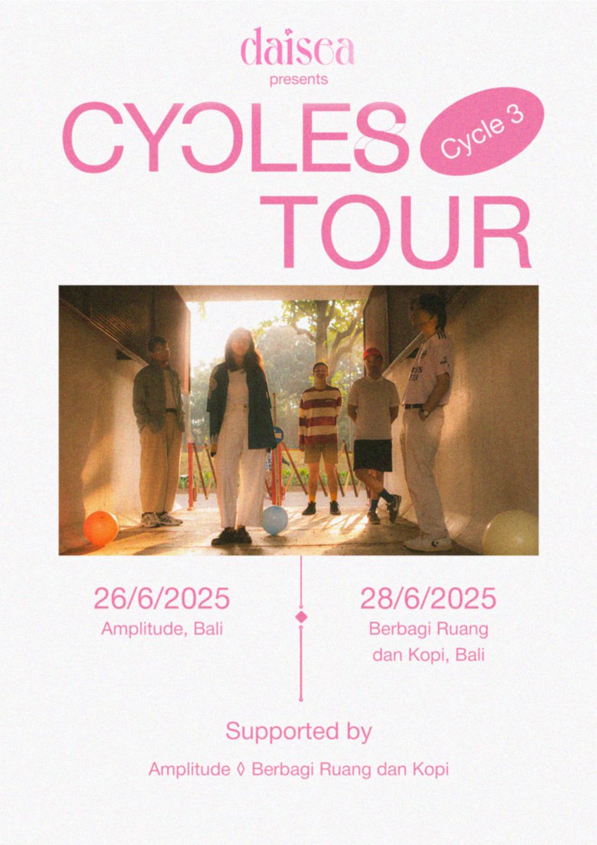 daisea___'s tweet image. Cycles Tour isn’t over yet, We are wrapping up with “Cycles Tour: Cycle 3”

Warga Bali, see you soon!

Supported by: Amplitude &amp;amp; Berbagi Ruang n Kopi