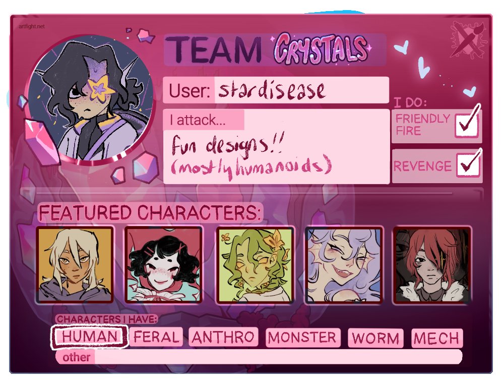 stardisease_'s tweet photo. i'm on art fight again :) looking for people to hit and always eager to revenge!!
#artfight https://t.co/25pKBWjM1m