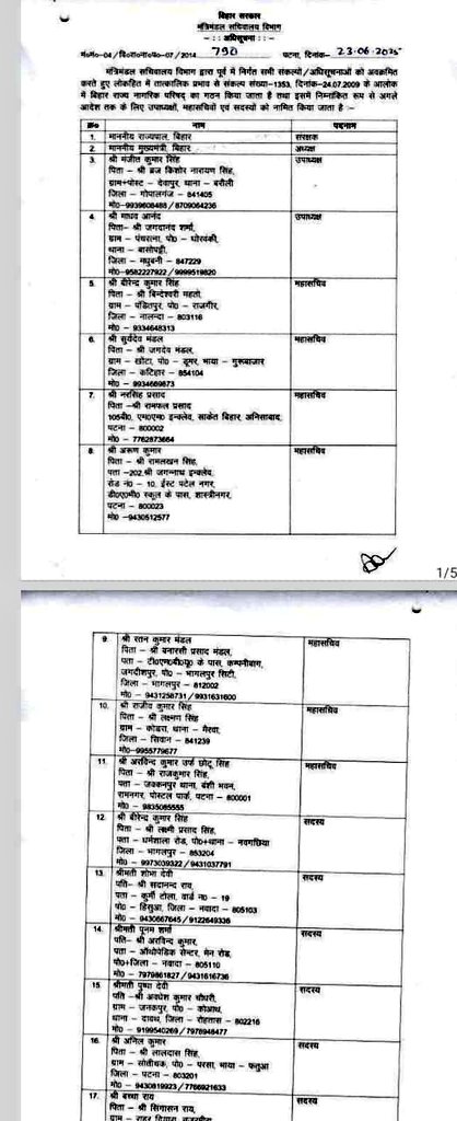 UpendraKushRLM's tweet image. बिहार राज्य नागरिक परिषद में राष्ट्रीय लोक मोर्चा के राष्ट्रीय प्रधान महासचिव श्री माधव आनन्द जी को उपाध्यक्ष एवं #NDA के अन्य नेताओं को परिषद में विभिन्न पदों पर मनोनीत किए जाने पर हार्दिक बधाई एवं ढ़ेरों शुभकामनाएं। साथ ही बिहार के माननीय मुख्यमंत्री, उपमुख्यमंत्री एवं एनडीए के…