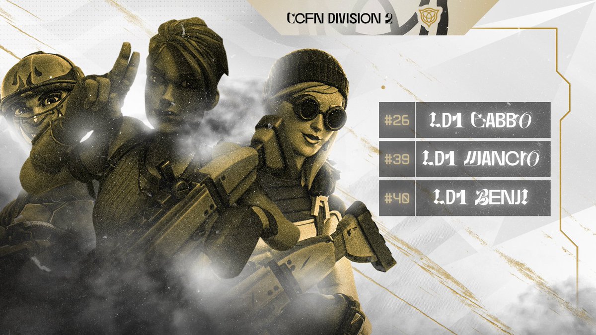 Nice qual in div1 for our guys <a href="/Gqbboooo/">Gabbo</a> <a href="/Manciofn/">Mancio</a> <a href="/benjolone1/">benjifv</a> proud of you. #BeLD1🩶💛