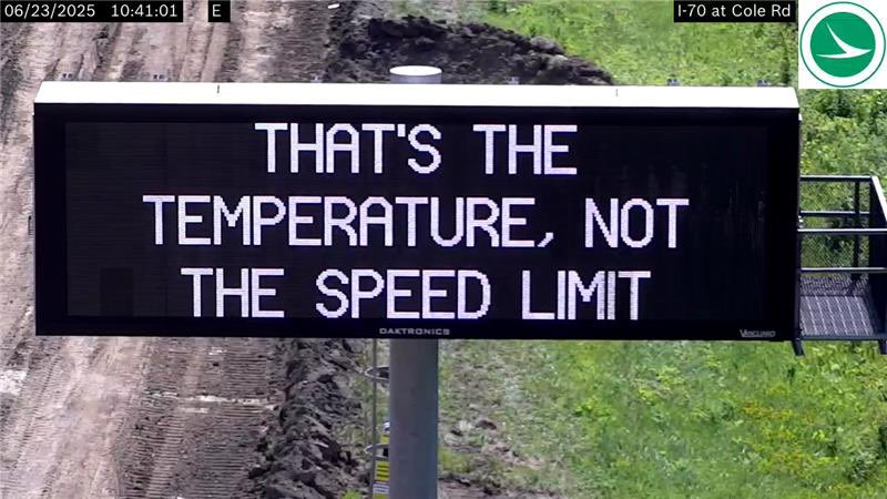 #BeatTheHeat by driving the speed limit to your favorite air-conditioned/shady spot☀️🥵