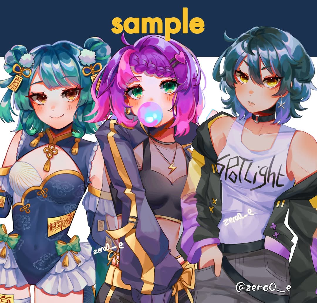 zero0_e's tweet photo. @artistsbase Halloo kaa mungkin tertarik 
Bust up Rp130k, thigh up Rp180k, chibi Rp150k https://t.co/eANBgcEQ09