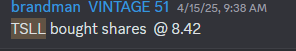 $TSLL gave great advise to my team ALPHA and now they are banking BIG  LONG TERM accounts printing nice!  over 100% GAINS!!!!!!!  on this cutie ETF and many sold it last year as they don't see the BIG PIC!