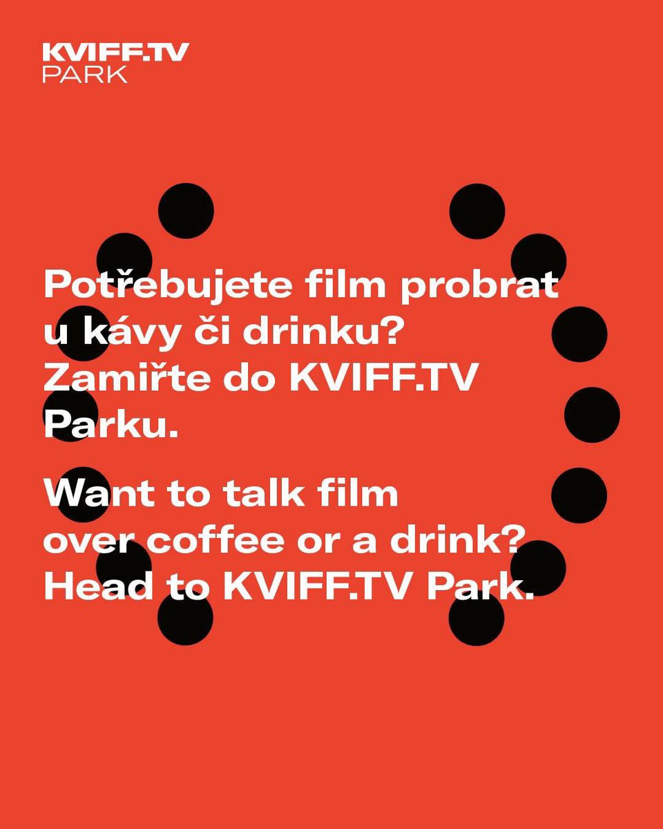 KVIFFTV's tweet photo. 🟥 https://t.co/jesAZWSery Park!

For the visitors of the 59th KVIFF, the elegant and multifunctional red pavilion — the https://t.co/jesAZWSery Park — will once again stand proudly next to the Thermal Hotel for the fourth year in a row. It serves as a vibrant hub for encounters, lively film discussions, and well-deserved moments of relaxation.

✧ Days filled with interviews and discussions. ✧ Competitions for festival prizes. ✧ https://t.co/jesAZWSery Quiz to test your knowledge of films, stars, and the festival itself. ✧ Enjoy premium Pegas ice cream, cup of espresso or cappuccino from the Lavazza café. ✧ Laugh out loud with stand-up comedy. ✧ Unwind with the CCM hockey shooting range supporting the Sue Ryder nonprofit organization. ✧ Grab a bite with Meat Vandals. ✧ In the evening, head to Don Papa for a drink and dance to DJs and live concerts. ✧

See you at https://t.co/jesAZWSery Park!

———

🟥 https://t.co/jesAZWSery Park!

Pro návštěvníky 59. KVIFF vyroste už počtvrté vedle Hotelu Thermal elegantní, multifunkční červený pavilon https://t.co/jesAZWSery Parku. Stane se opět živým centrem setkávání, vášnivých debat o filmu i zaslouženého odpočinku.

✧ Dny plné rozhovorů a diskusí. ✧ Soutěže o festivalové ceny. ✧ https://t.co/jesAZWSery kvíz, který prověří vaše znalosti filmů, hvězd i samotného festivalu. ✧ Dopřejte si prémiovou zmrzlinu Pegas, šálek espressa nebo cappuccina z kavárny Lavazza. ✧ Zasmějte se při stand-up comedy ✧ Zastřílejte si na hokejovou branku CCM a podpořte neziskovou organizaci Sue Ryder. ✧ Dejte si něco dobrého od Meat Vandals. ✧ Večer vyrazte na drink do Don Papa a zatancujte si na DJs a při živých koncertech. ✧

Těšíme se na vás v https://t.co/jesAZWSery Parku!

#kviff #kvifftv #kviff2025 #filmfestival @ccmhockeycz @lavazzagroup @DonPapaRum #SueRyder