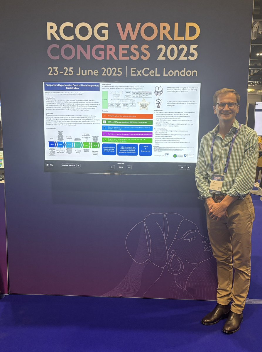 thomas_liney's tweet photo. Continuing to spread the word on postpartum hypertension management #Sustainability #postnatalhypertension #maternalhealth @ImperialNHS @SusHealthcare https://t.co/5WzpK51U43